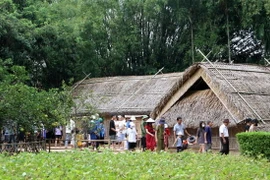 Làng Sen, quê nội Bác Hồ, thuộc Khu Di tích Quốc gia Đặc biệt Kim Liên, Nam Đàn, Nghệ An. (Ảnh: Văn Tý/TTXVN)