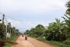 Cuộc sống thường ngày của người dân xã Ea Ninh, huyện Cư Kuin, tỉnh Đắk Lắk. (Ảnh: Tuấn Anh/TTXVN)