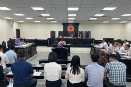 Quang cảnh phiên tòa. (Ảnh: Kim Anh/TTXVN)