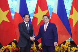 Thủ tướng Phạm Minh Chính hội kiến Tổng thống Philippines Ferdinand Marcos Jr.. (Ảnh: Dương Giang/TTXVN)