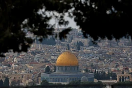 Nhà thờ Mái Vòm trong khu phức hợp đền thờ Hồi giáo Al-Aqsa/Núi Đền ở Jerusalem. (Ảnh: AFP/TTXVN)