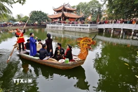 Biểu diễn hát quan họ. (Nguồn: TTXVN)