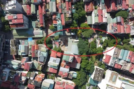 Phường Vĩnh Phúc đang rất thiếu không gian xanh, cả phường không có khu công viên nào. (Ảnh:PV/Vietnam+)