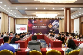Tọa đàm thường niên “Làm ăn gì năm 2017?” ngày 10/12. (Ảnh: PV/Vietnam+)