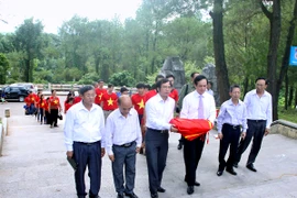 Khởi công Nhà khách tại Nghĩa trang Trường Sơn. (Ảnh: PV/Vietnam+)