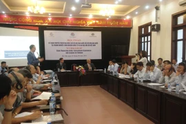 Hội thảo “Cơ quan chuyên trách đại diện chủ sở hữu Nhà nước đối với vốn Nhà nước tại doanh nghiệp: Kinh nghiệm quốc tế và bài học đối với Việt Nam,” ngày 23/8. (Ảnh: PV/Vietnam+)