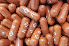 Thuốc kháng virus molnupiravir do công ty dược Merck & Co của Mỹ bào chế. (Ảnh: AFP/TTXVN)