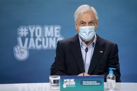 Tổng thống Chile Sebastian Pinera tại cuộc họp báo ở Santiago. (Ảnh: AFP/TTXVN)