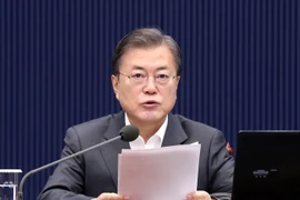 Tổng thống Hàn Quốc Moon Jae-in. (Ảnh: Yonhap/TTXVN)