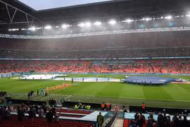 Sân vận động Wembley ở thủ đô London. (Nguồn: AFP/TTXVN)