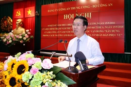 Thường trực Ban Bí thư Võ Văn Thưởng phát biểu chỉ đạo hội nghị. (Ảnh: Phạm Kiên/TTXVN)