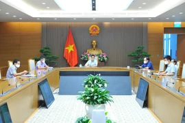 Phó Thủ tướng Chính phủ Vũ Đức Đam, Trưởng Ban Chỉ đạo Quốc gia phòng, chống dịch COVID-19 chủ trì cuộc họp. (Ảnh: Minh Đức/TTXVN)