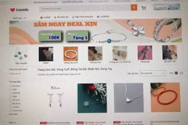 Trang bán hàng trực tuyến Lazada. (Ảnh chụp màn hình)