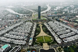 Khu quảng trường trung tâm Khu đô thị Vinhomes Imperia Hải Phòng. (Ảnh: Danh Lam/TTXVN)