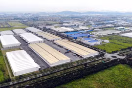 Một góc Khu công nghiệp và Đô thị VSIP Bắc Ninh với đầy đủ hạ tầng cơ bản. (Ảnh: Danh Lam/TTXVN)