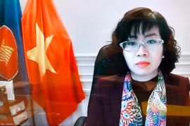 Đại sứ Lê Thị Hồng Vân, Trưởng Phái đoàn thường trực Việt Nam bên cạnh UNESCO tham dự Hội nghị. (Ảnh: TTXVN phát)