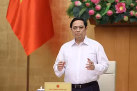 Thủ tướng Phạm Minh Chính chủ trì Phiên họp Chính phủ thường kỳ tháng 9. (Ảnh: Dương Giang/TTXVN)