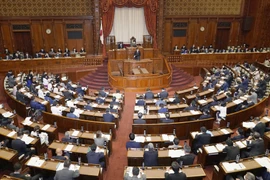 Toàn cảnh một phiên họp của Quốc hội Nhật Bản ở Tokyo, ngày 13/10/2021. (Ảnh: Kyodo/TTXVN)