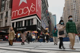 Quang cảnh tại quảng trường Herald ở New York, Mỹ. (Ảnh: AFP/TTXVN)