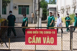 Khu cách ly điều trị bệnh nhân COVID-19 thuộc Khoa truyền nhiễm, Trung tâm Y tế thành phố Hà Tiên (Kiên Giang). (Ảnh: Lê Huy Hải/TTXVN)