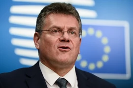 Phó Chủ tịch EC Maros Sefcovic. (Ảnh: AFP/TTXVN)
