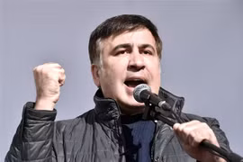Cựu Tổng thống Gruzia Mikheil Saakashvili năm 2017. (Nguồn: AFP)