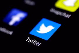 Biểu tượng của Twitter trên máy tính bảng. (Nguồn: qz.com)