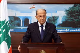 Tổng thống Liban Michel Aoun. (Ảnh: AFP/TTXVN)