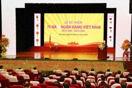 Toàn cảnh Tổng Bí thư Nguyễn Phú Trọng phát biểu tại Lễ kỷ niệm. (Ảnh: Trí Dũng/TTXVN)