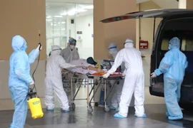 Bệnh viện Chợ Rẫy tiếp nhận một bệnh nhân COVID-19. (Ảnh: TTXVN phát)