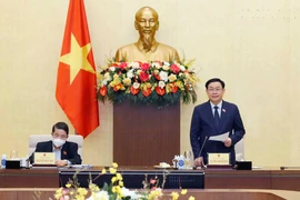 Chủ tịch Quốc hội Vương Đình Huệ phát biểu. (Ảnh: Doãn Tấn/TTXVN)