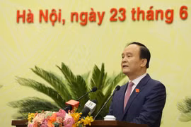 Ông Nguyễn Ngọc Tuấn, Phó Bí thư Thành ủy, Chủ tịch HĐND thành phố Hà Nội khóa XV. (Ảnh: Nguyễn Điệp/TTXVN)