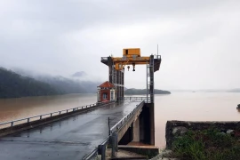 Hồ thủy lợi Tả Trạch tại Thừa Thiên-Huế, 1 trong 4 hồ thủy lợi lớn nhất cả nước. (Ảnh: Đỗ Trưởng/TTXVN)