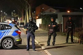 Cảnh sát Đức làm nhiệm vụ tại thủ đô Berlin. (Ảnh: Reuters/TTXVN)