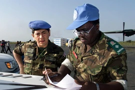 Các nhân viên làm việc cho LHQ tại Addis Ababa, Ethiopia. (Ảnh: AFP/TTXVN)