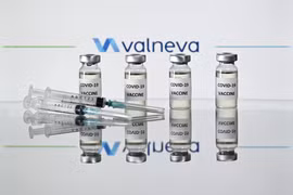 Vaccine ngừa COVID-19 của hãng Valneva. (Ảnh: AFP/TTXVN)