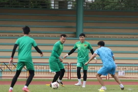 [Photo] AFF Cup 2020: Đội tuyển Việt Nam tập nhẹ để giảm tải áp lực