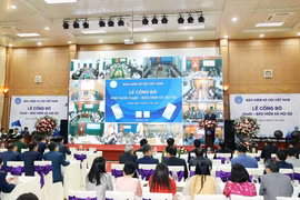 Lễ công bố ứng dụng "VssID - Bảo hiểm xã hội số" của Bảo hiểm xã hội Việt Nam. 