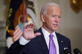 Tổng thống Mỹ Joe Biden phát biểu tại Washington, DC. (Ảnh: AFP/TTXVN)