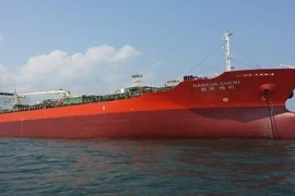 Tàu chở dầu MT Hankuk Chemi của Hàn Quốc bị Iran bắt giữ ngày 4/1/2021. (Ảnh: YONHAP/TTXVN)