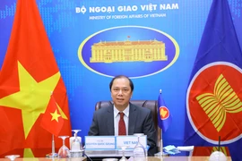 [Photo] Hội nghị trực tuyến các Quan chức cao cấp SOM ASEAN 