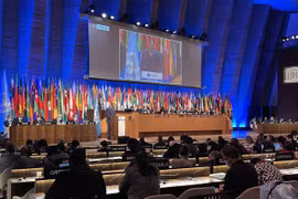 Quang cảnh phiên họp toàn thể Đại hội đồng UNESCO lần thứ 41 tại Paris. (Ảnh: Thu Hà/TTXVN)