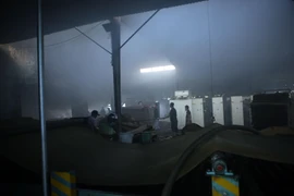 Hiện trường vụ cháy. (Ảnh: Trần Lê Lâm/TTXVN)