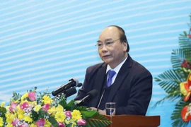 Thủ tướng Nguyễn Xuân Phúc phát biểu chỉ đạo hội nghị. (Ảnh: Thống Nhất/TTXVN)