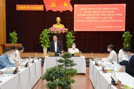 Quang cảnh buổi làm việc. (Ảnh: Quốc Dũng/TTXVN)