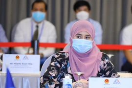 Đại diện Đại sứ quán Brunei Darussalam tại Việt Nam dự Lễ khai mạc AIPA 42. (Ảnh: Nguyễn Điệp/TTXVN)