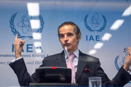 Tổng Giám đốc Cơ quan Năng lượng Nguyên tử quốc tế (IAEA) Rafael Grossi. (Ảnh: AFP/TTXVN)