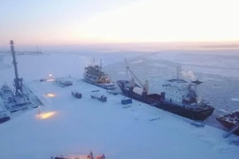 Dự án khí tự nhiên hóa lỏng của Tập đoàn khí đốt Novatek ở vùng Bắc Cực thuộc Nga. (Ảnh: Novatek/TTXVN)