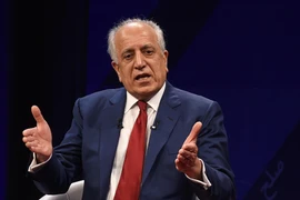 Đặc phái viên của Mỹ về Afghanistan Zalmay Khalilzad phát biểu tại Kabul, Afghanistan. (Ảnh: AFP/TTXVN)