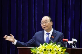 Thủ tướng Nguyễn Xuân Phúc phát biểu. (Ảnh: Thống Nhất/TTXVN)